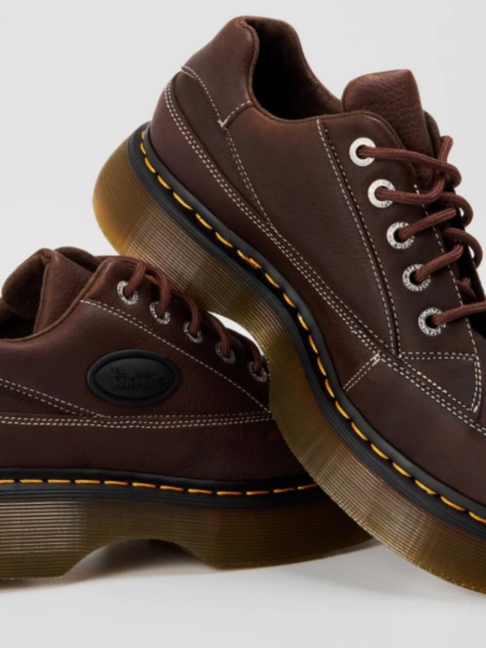Grizzly Dark Brown~ Dr. Martens BUZZ 5-Eye Leather Shoes MSRP$210 CUTE &CHIC - Picture 10 of 16